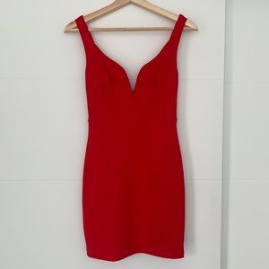 Express Red Mini Cocktail Dress